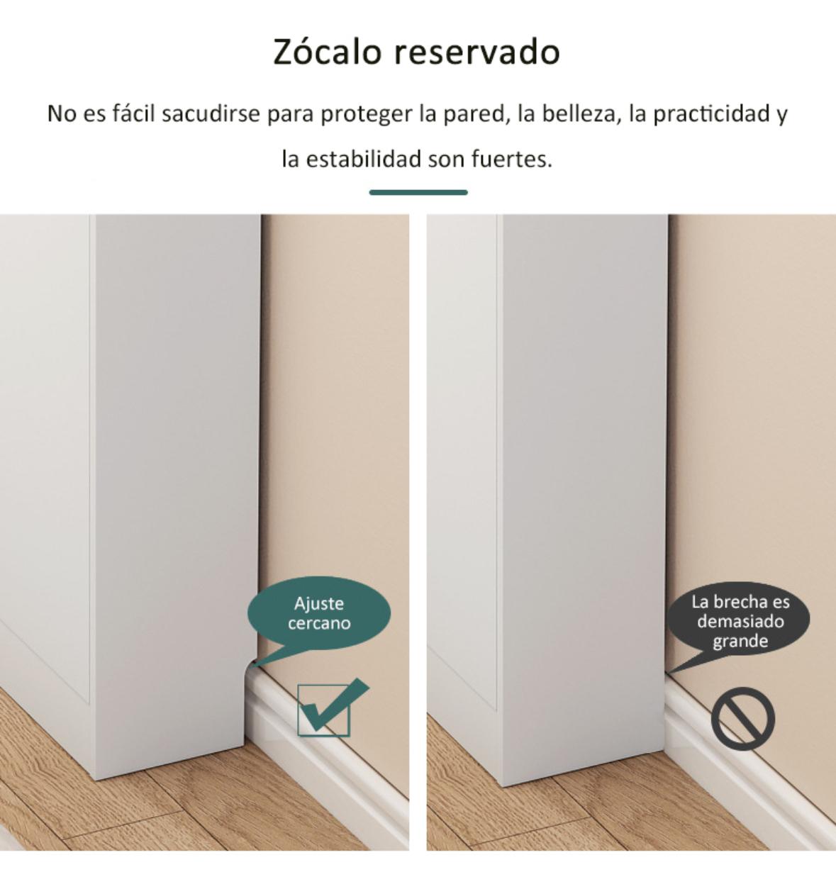 ZAPATERO SLIM MULTIFUNCIONAL BLANCO 120X80X20 CAJONES 2 PUERTAS - 6