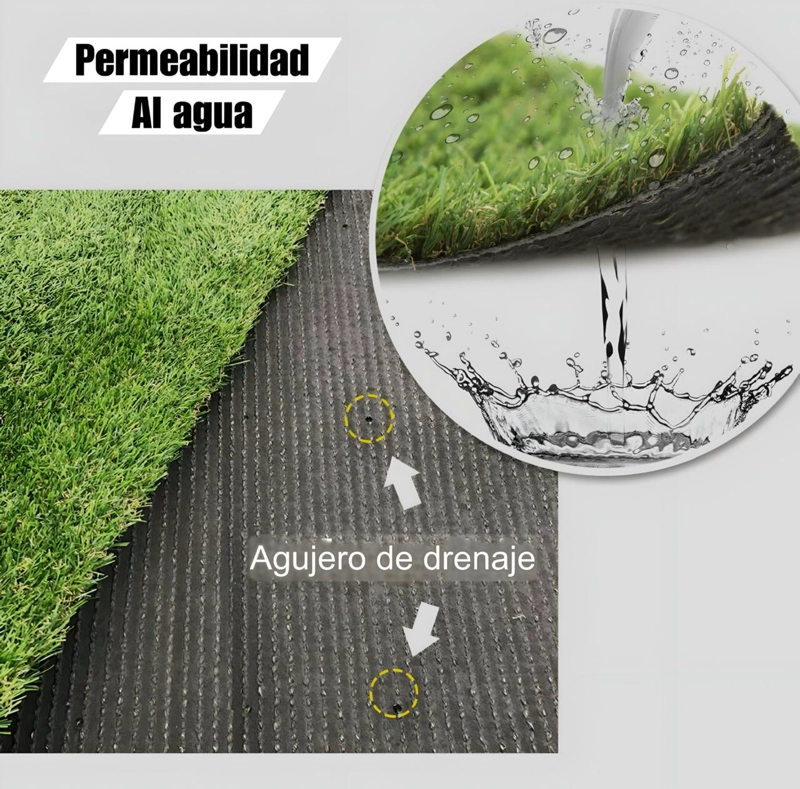 PASTO SINTETICO CESPED ARTIFICIAL 20MM DE ESPESOR 1 MTRS X 25 MTRS - 5
