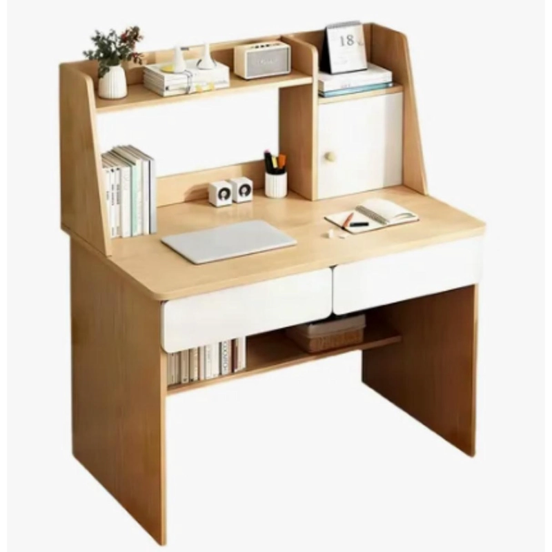 ESCRITORIO MODERNO CON ESTANTERIA Y CAJONES 110X80X48 - 1