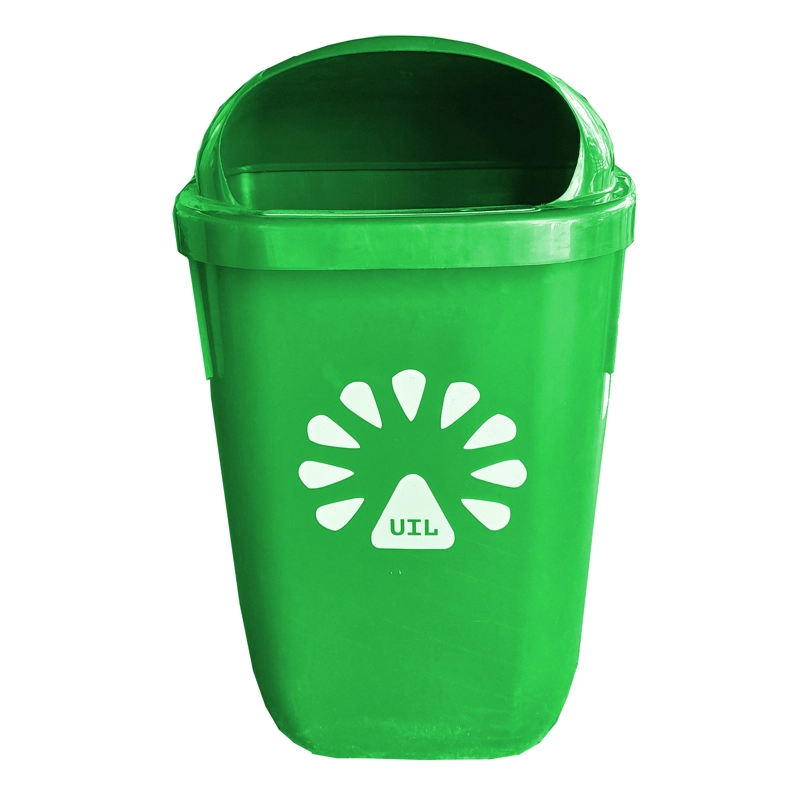 BASURERO  50LT MURO VERDE LORENZINI - 1