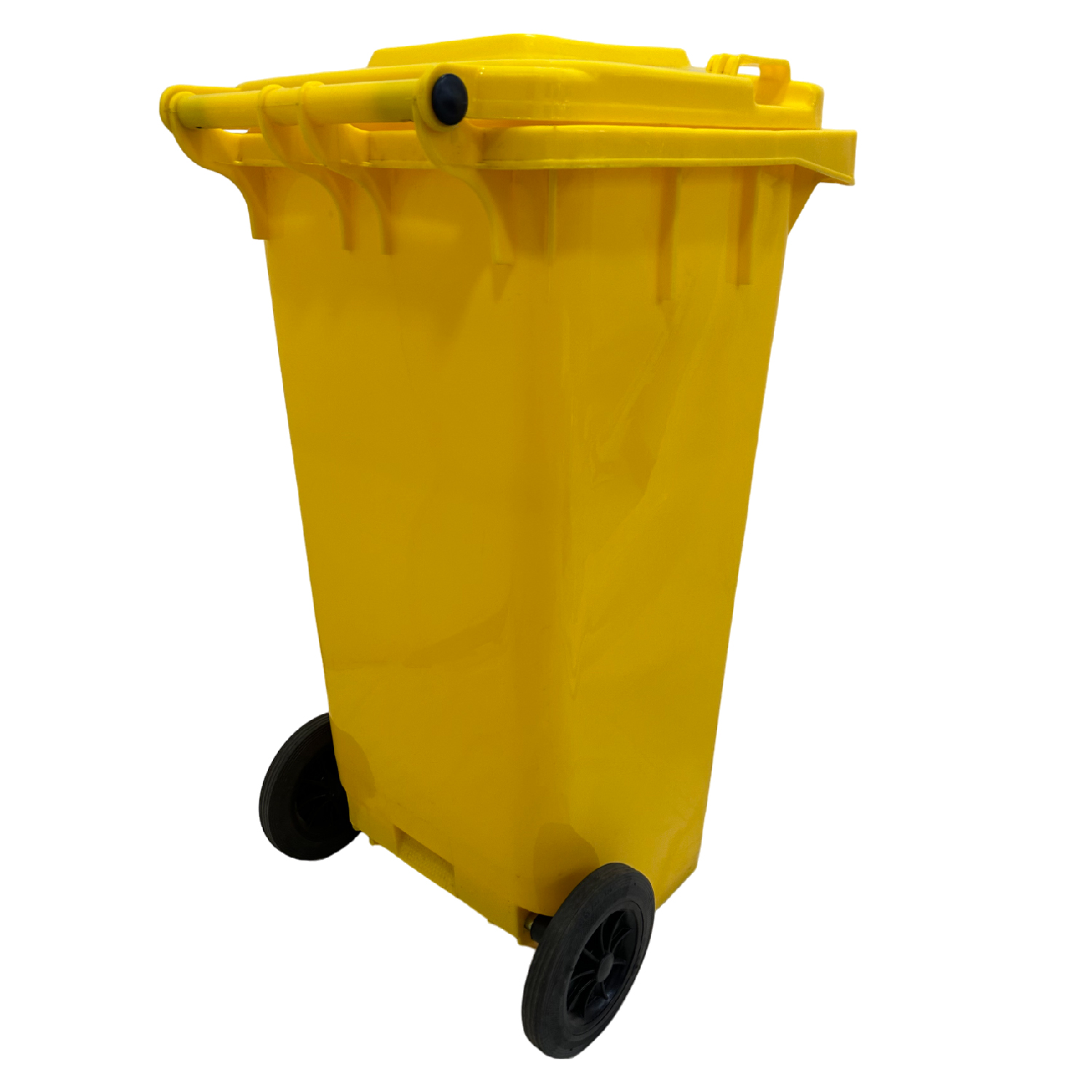Contenedor Basurero 120 Lt Amarillo con Tapa/rueda - 4