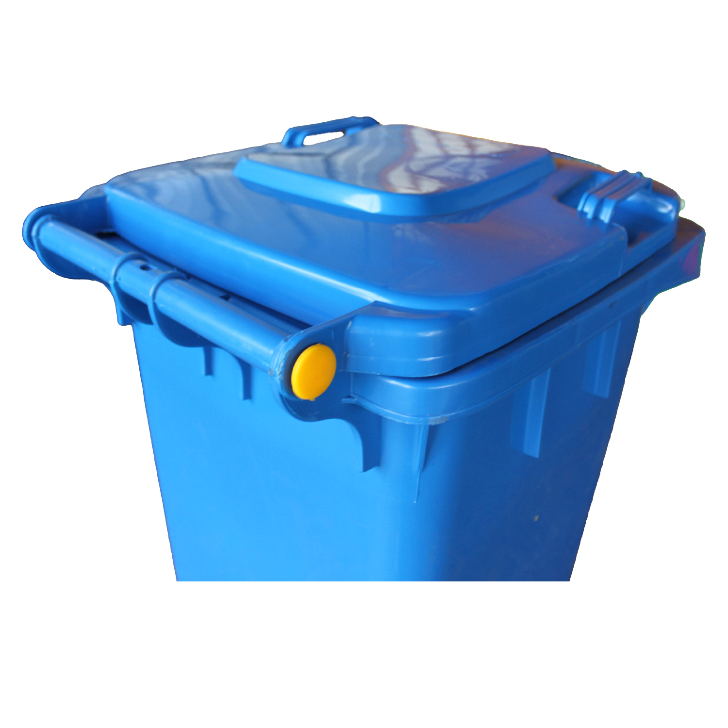 Contenedor Basurero 120 Lt Azul con Tapa/rueda - 5