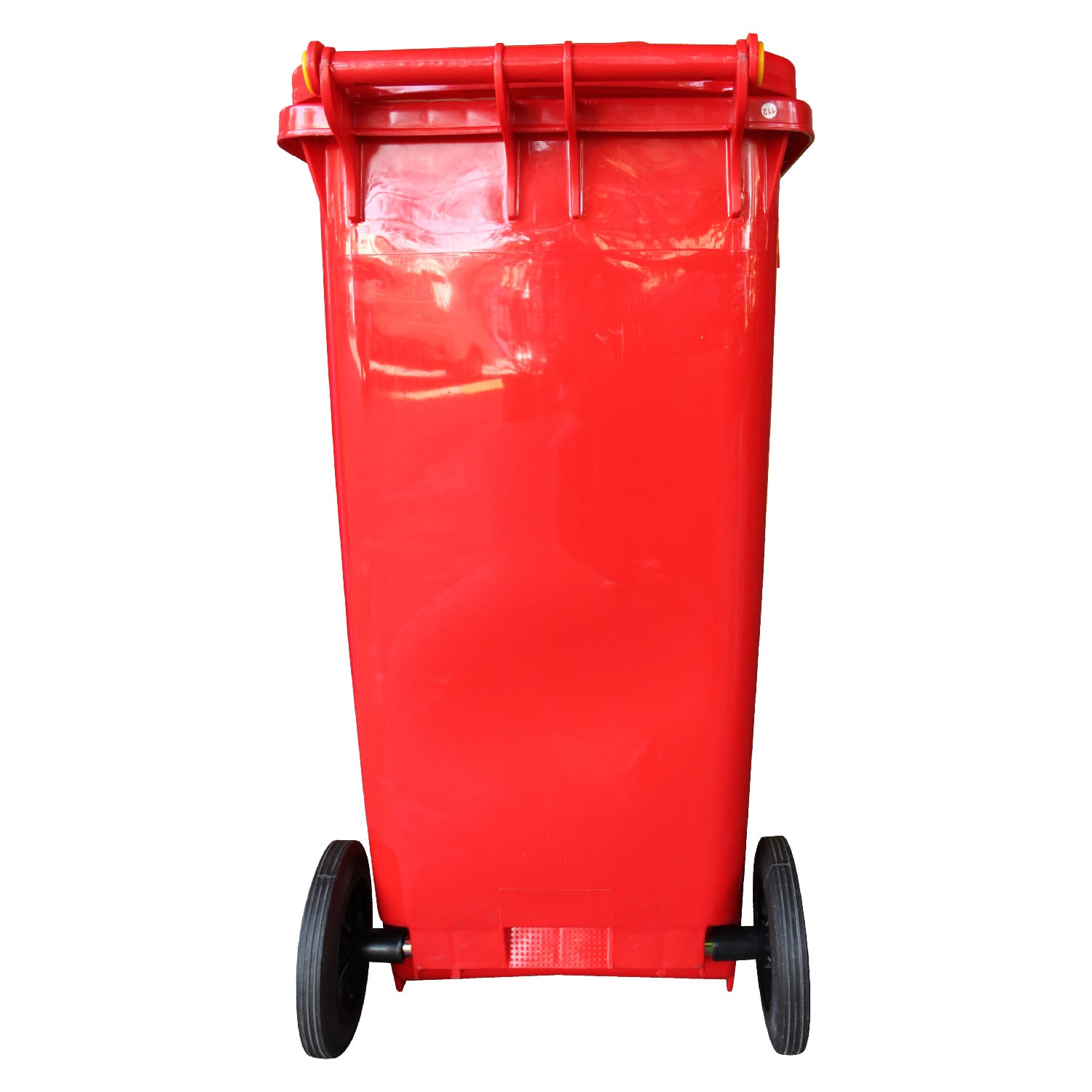 Contenedor Basurero 120 Lt Rojo con Tapa/rueda - 2