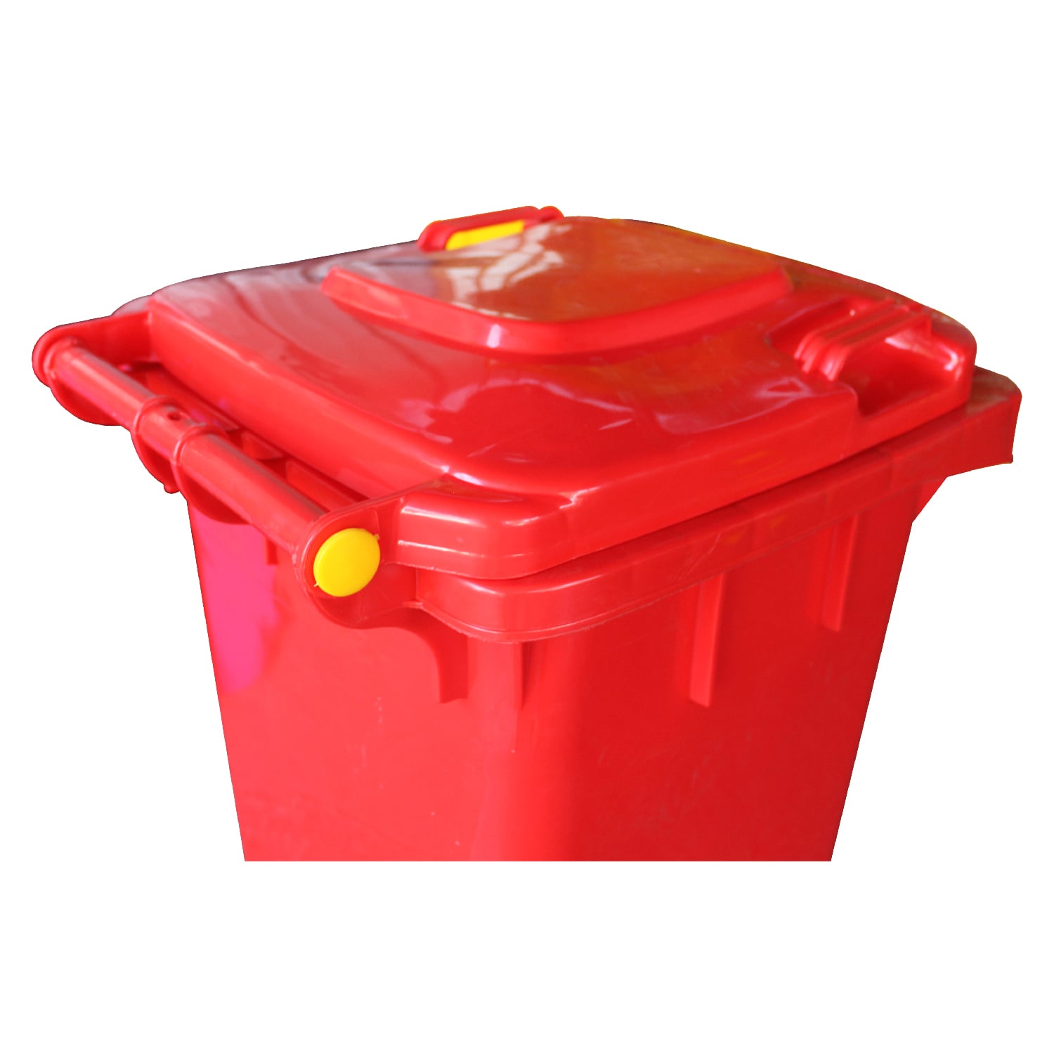 Contenedor Basurero 120 Lt Rojo con Tapa/rueda - 5