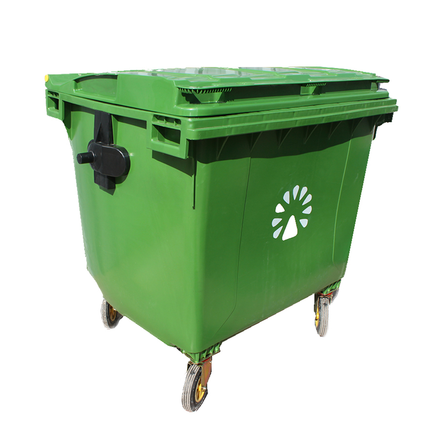 BASURERO 660 L VERDE - 1
