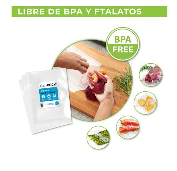 100 BOLSAS SELLADO AL VACIO GOFRADAS 20X20 CMS + RESISTENTE - 3