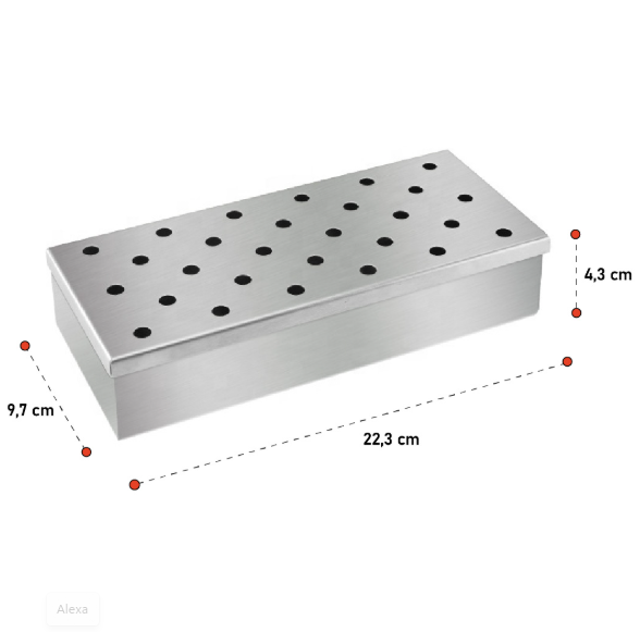CAJA AHUMADORA PROQ ACERO INOXIDABLE - 2