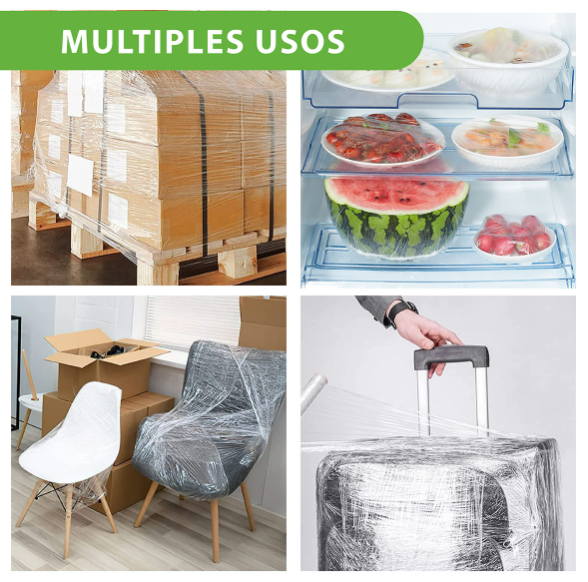 ROLLO FILM PLASTICO PARA ALIMENTOS COCINA Y MULTIUSOS 200MT - 4