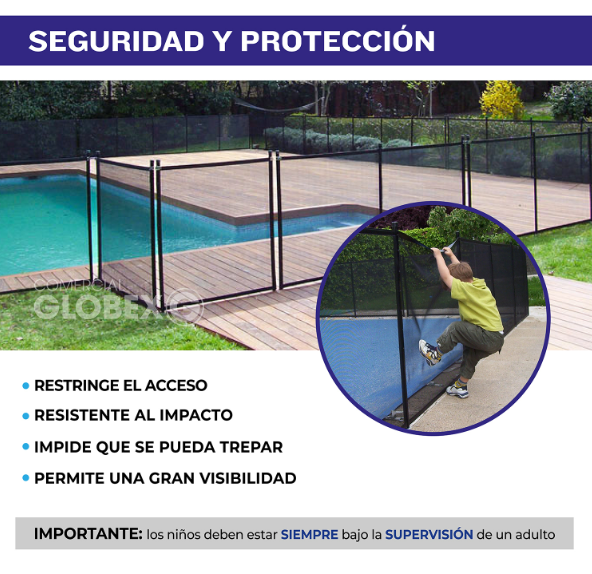REJA DE SEGURIDAD PARA PISCINA 122CM X 366CM - 6