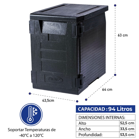 CONTENEDOR ISOTERMICO EPP 400, 63 CM DE ALTO - 2