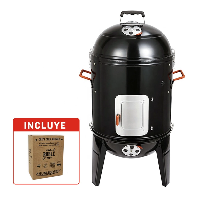 AHUMADOR Y PARRILLA A CARBON 3 EN 1  - 44 CM - 1