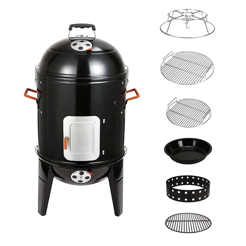 AHUMADOR Y PARRILLA A CARBON 3 EN 1  - 44 CM - 6