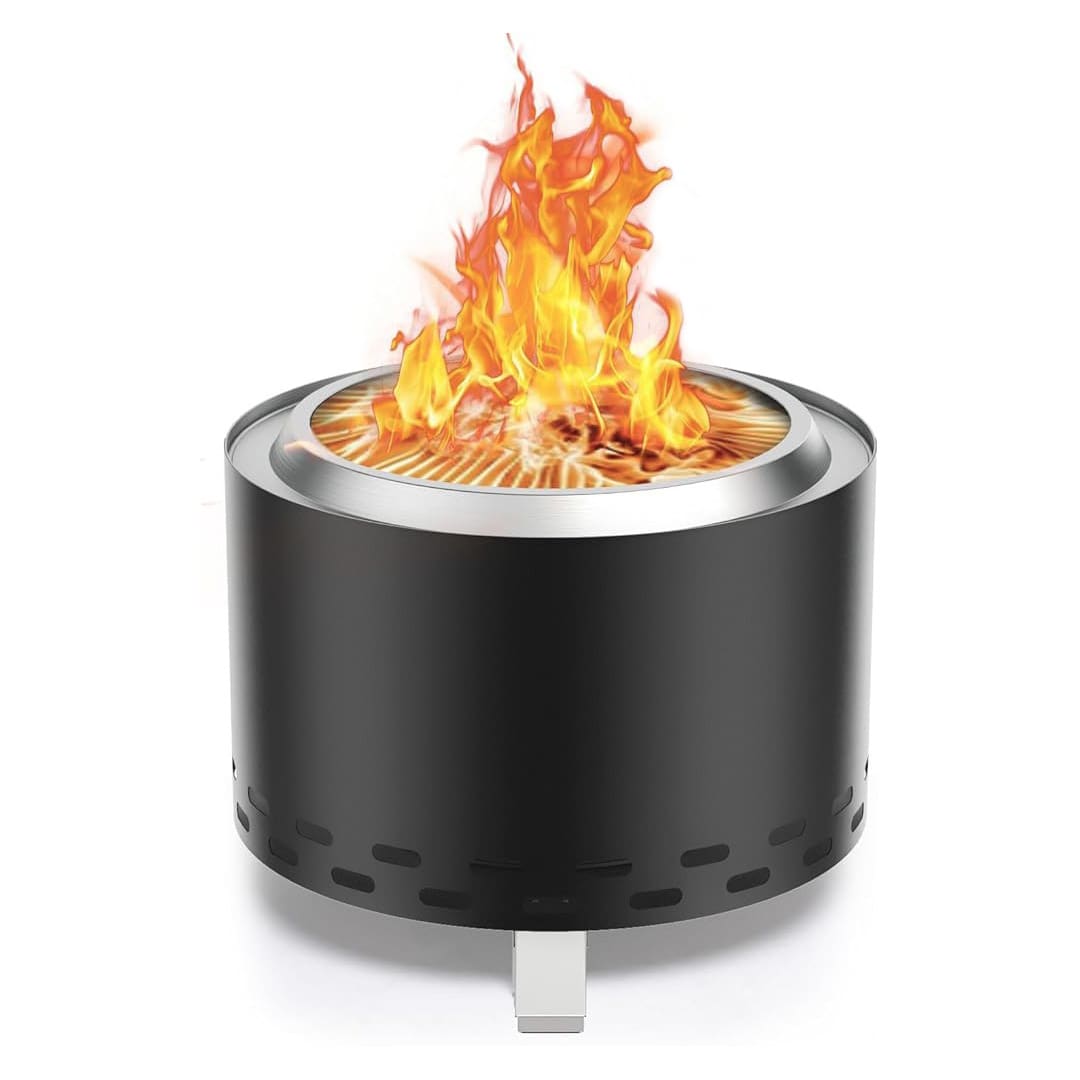 BRASERO SIN HUMO - BIGFLAME NEGRO 37 ACERO INOXIDABLE - 2