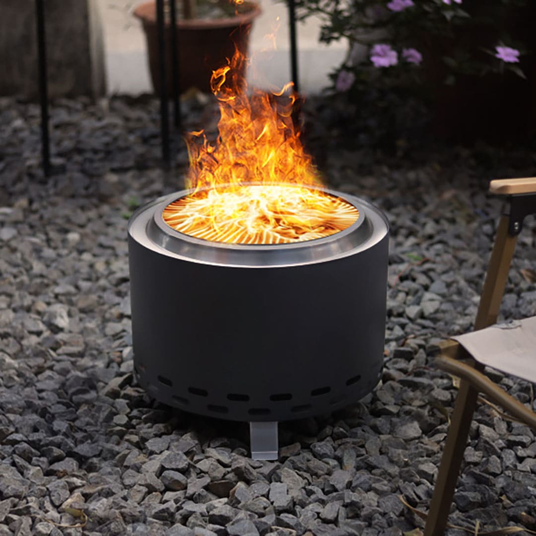 BRASERO SIN HUMO - BIGFLAME NEGRO 37 ACERO INOXIDABLE - 4