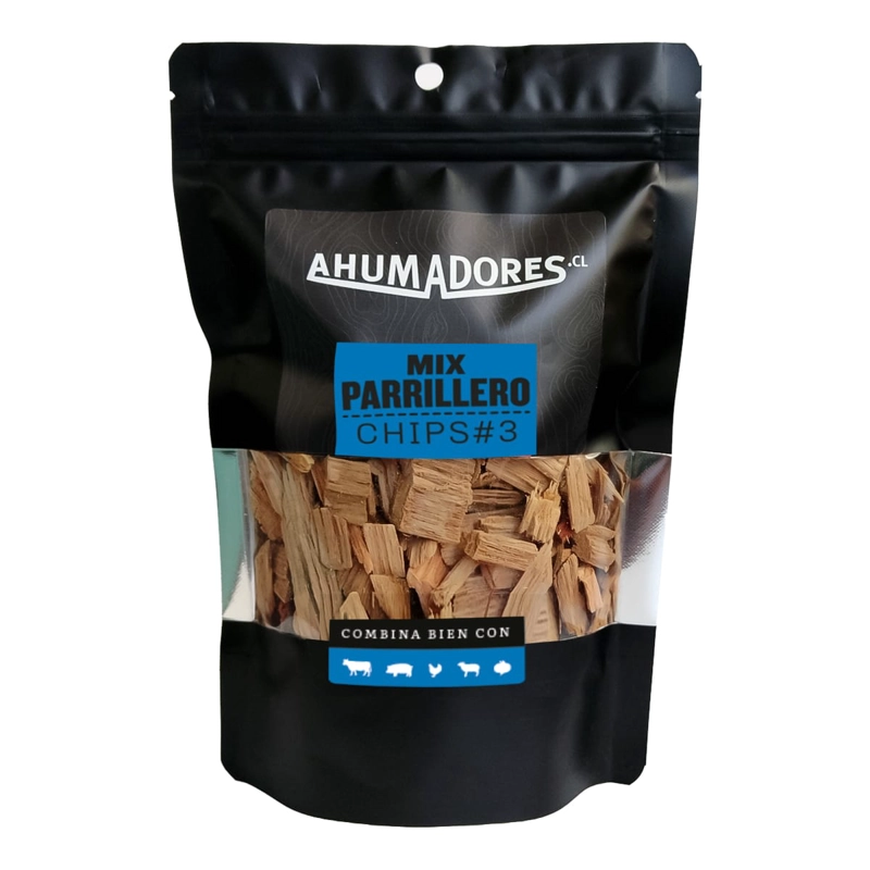 PACK REGALO CAJA AHUMADORA CON 3 BOLSAS CHIPS MADERA 150G - 4