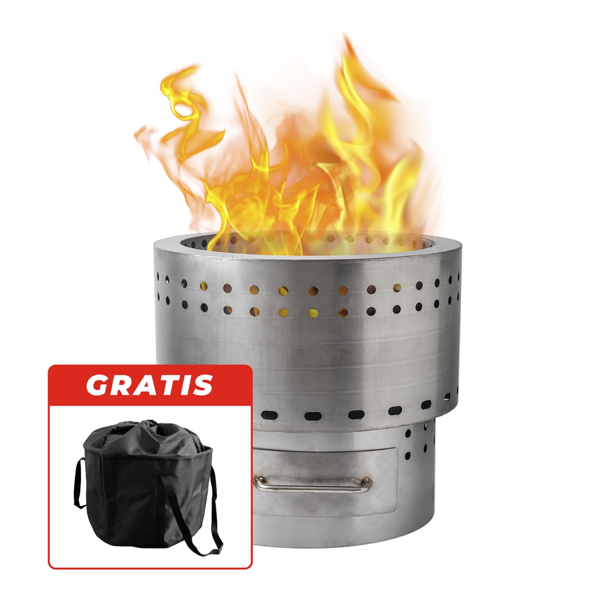BRASERO SIN HUMO 40 CM - SMOKELESS FIREPIT - 1