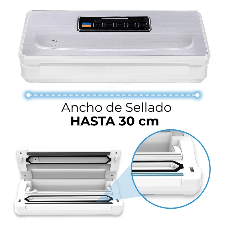 SELLADORA AL VACIO INALAMBRICA FRESHPACK SV200 + 3 ROLLOS 28X5M - 4