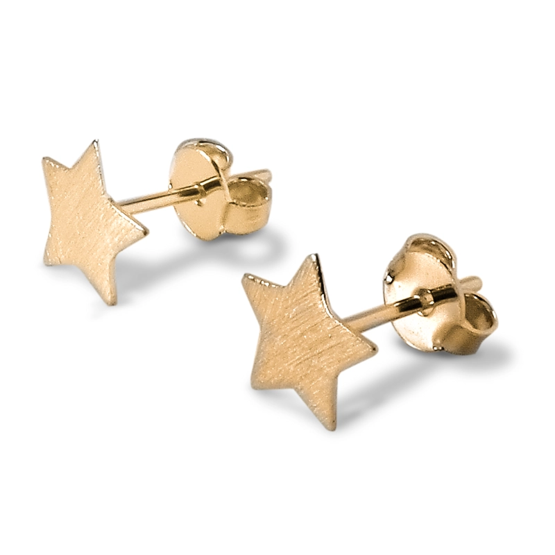 AROS ANDREA COGGIOLA JOYAS ESTRELLA SATINADA 8MM ENCHAPADO ORO 18K - 1