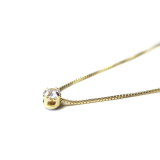 COLLAR ANDREA COGGIOLA JOYAS ENCHAPADO ORO 18K PUNTO DE LUZ MINI