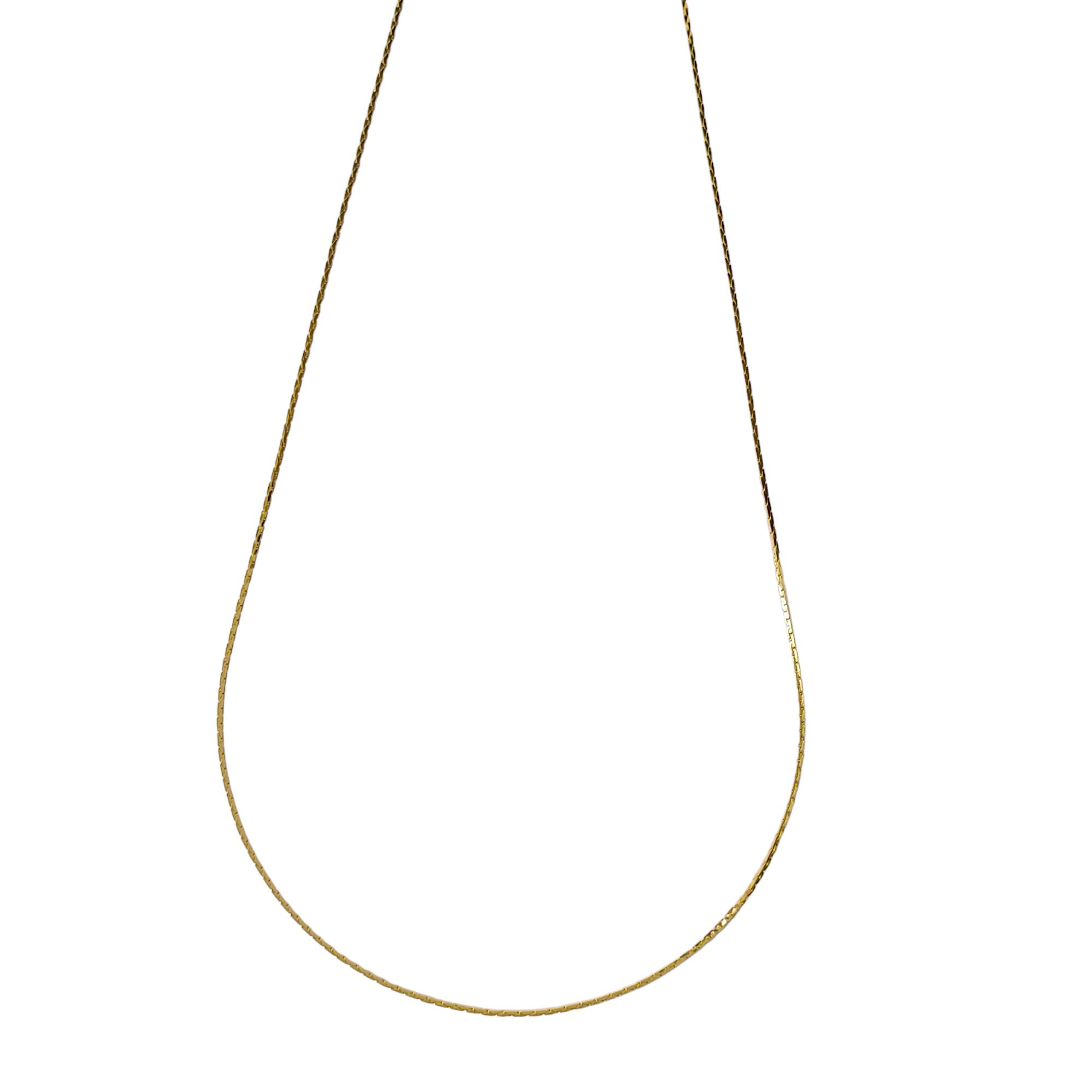 CADENA ANDREA COGGIOLA JOYAS ENCHAPADO ORO 18K CUADRADA BRILLANTE 45CM - 1