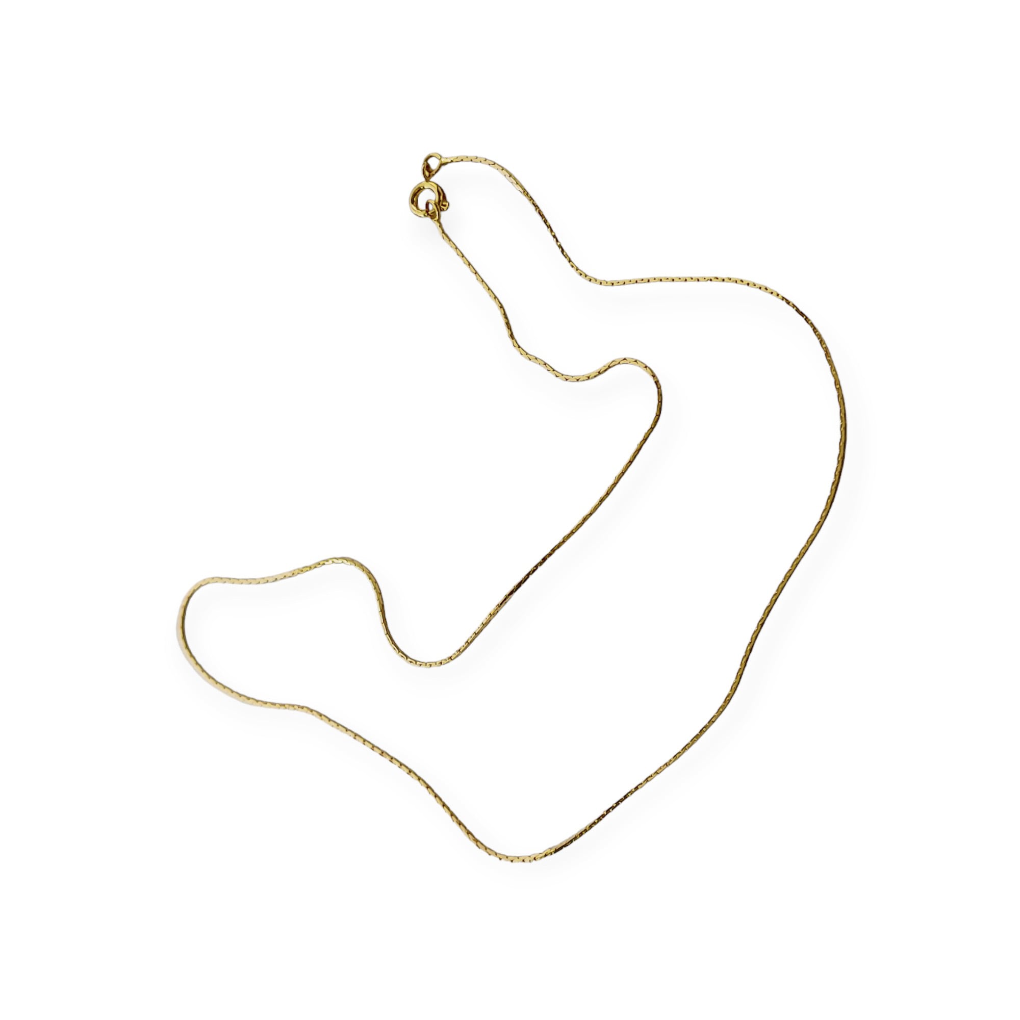 CADENA ANDREA COGGIOLA JOYAS ENCHAPADO ORO 18K CUADRADA BRILLANTE 45CM - 3