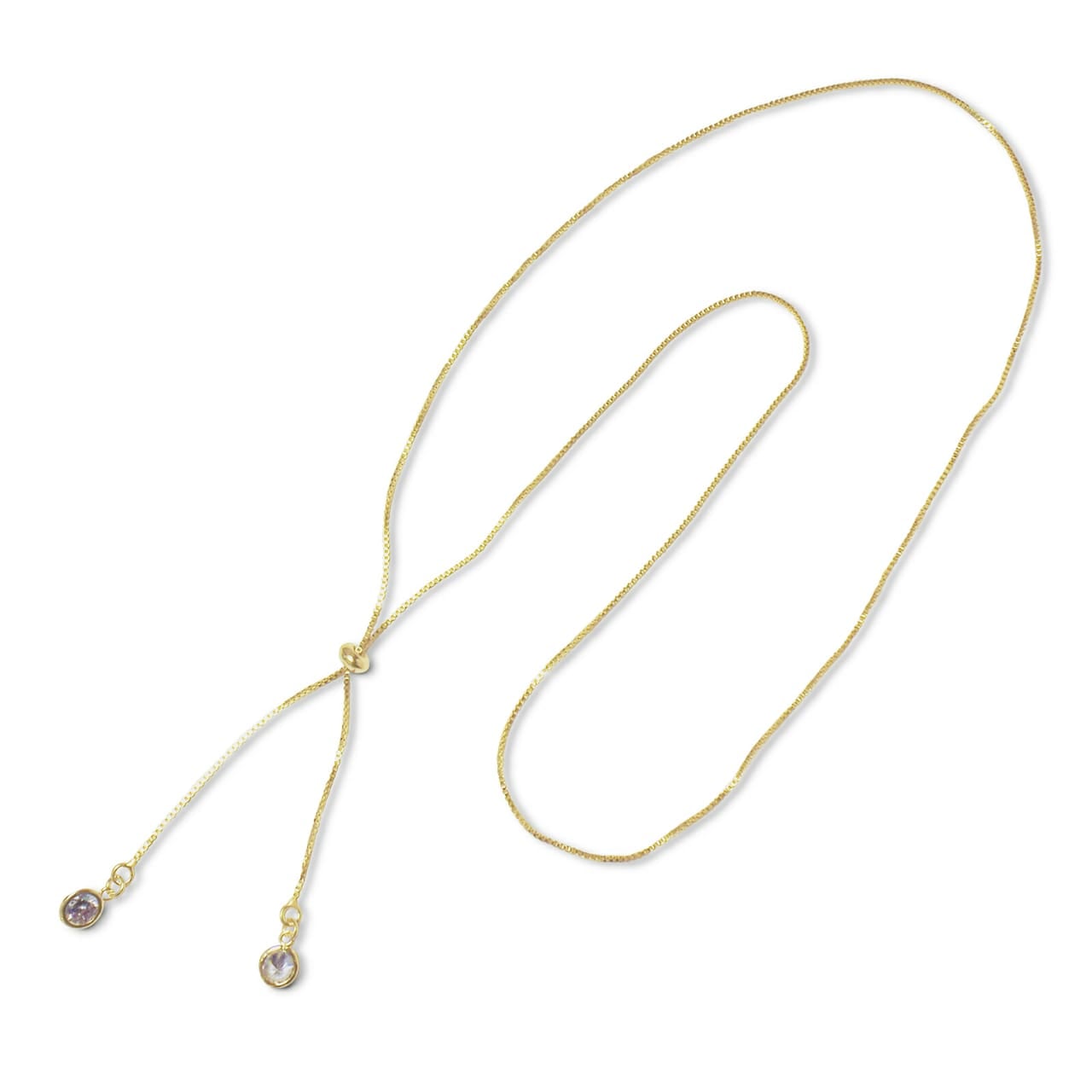 COLLAR ANDREA COGGIOLA JOYAS ENCHAPADO ORO 18K LARGO 2 CIRCONES CADENA VENECIANA - 1