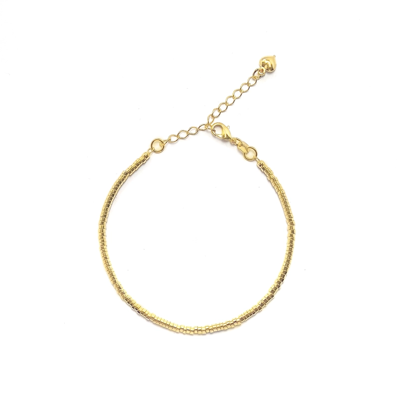 PULSERA ANDREA COGGIOLA JOYAS MOSTACILLAS ENCHAPADO ORO 18K - 1