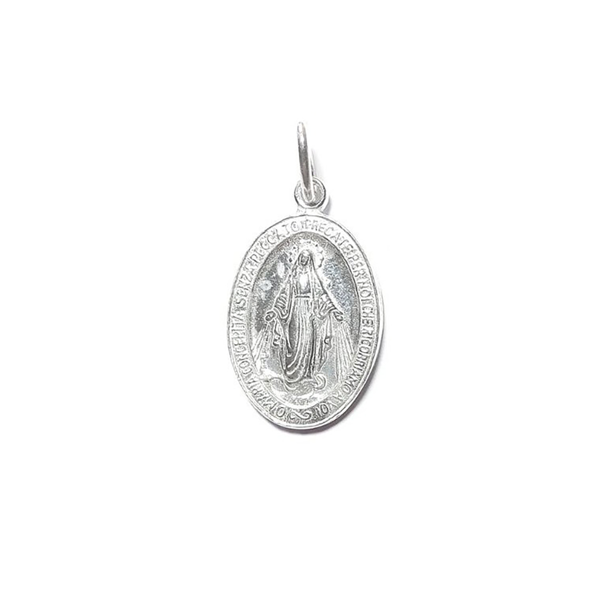 COLGANTE MEDALLA VIRGEN DE LOS RAYOS PLATA FINA 925 - 1