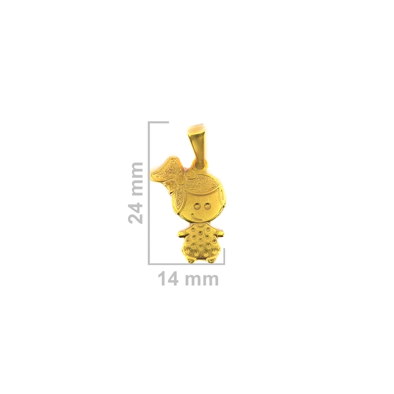 COLGANTE NIÑA ENCHAPADO ORO 18K - 2