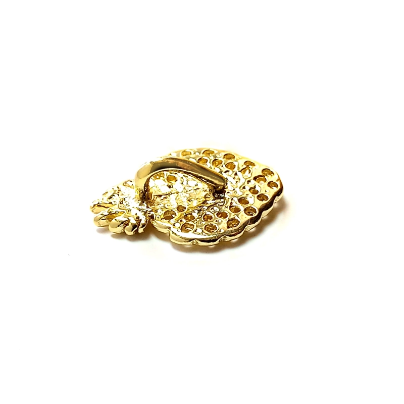 COLGANTE CORAZON DETENTE ENCHAPADO ORO 18K - 3