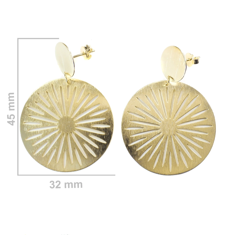 AROS ANDREA COGGIOLA JOYAS MARGARITA CALADOS ENCHAPADOS ORO 18K - 2