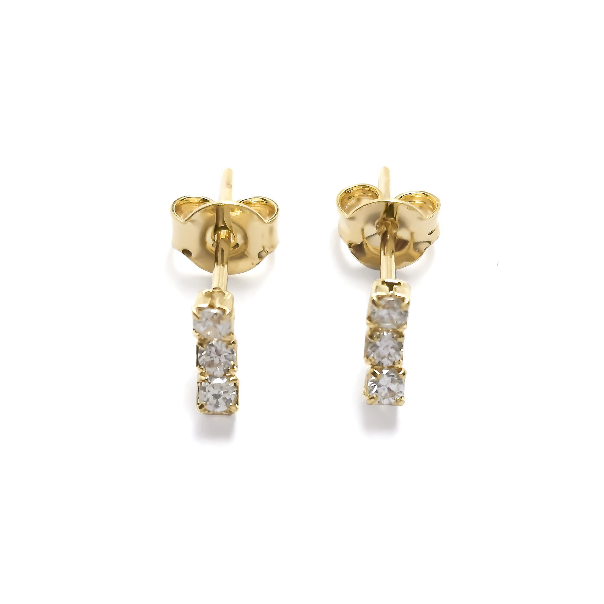 AROS ANDREA COGGIOLA JOYAS 3 CIRCONES APEGADOS ENCHAPADO ORO 18K - 1