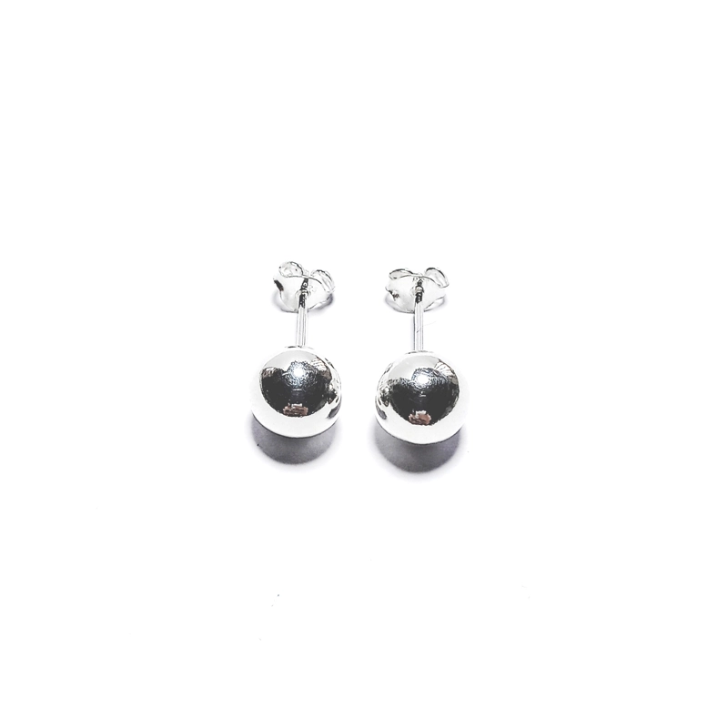 AROS ANDREA COGGIOLA JOYAS BOLA 8MM PLATA FINA 925 - 3