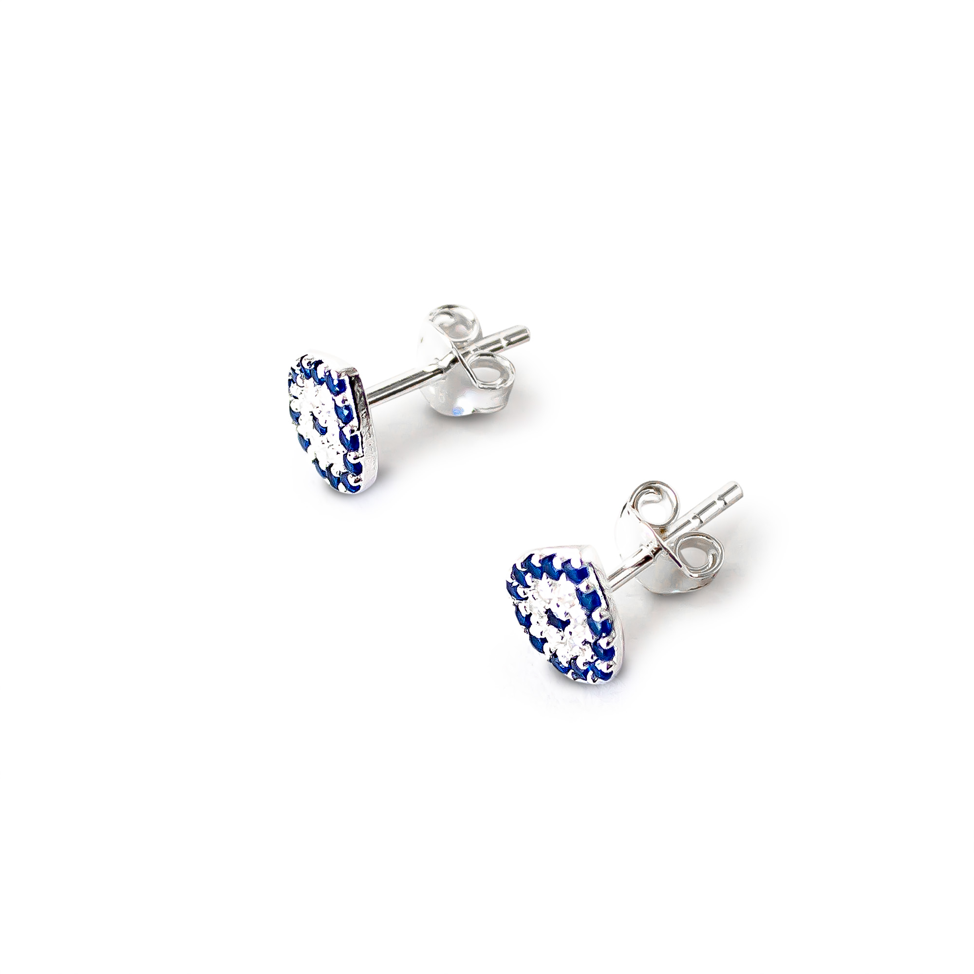 AROS ANDREA COGGIOLA JOYAS OJO TURCO GOTA CIRCÓN PLATA FINA 925 - 2