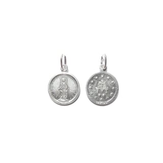 COLGANTE MEDALLA VIRGEN DE LOS RAYOS 12MM PLATA FINA 925 - 1