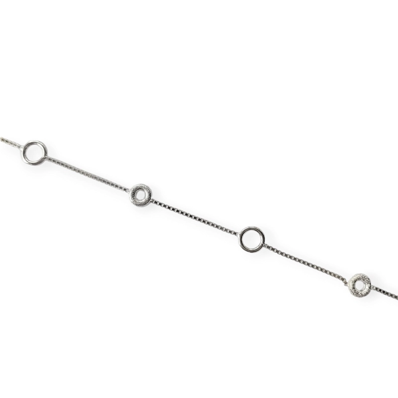 PULSERA ANDREA COGGIOLA JOYAS CÍRCULOS Y DONAS PLATA FINA 925 - 2