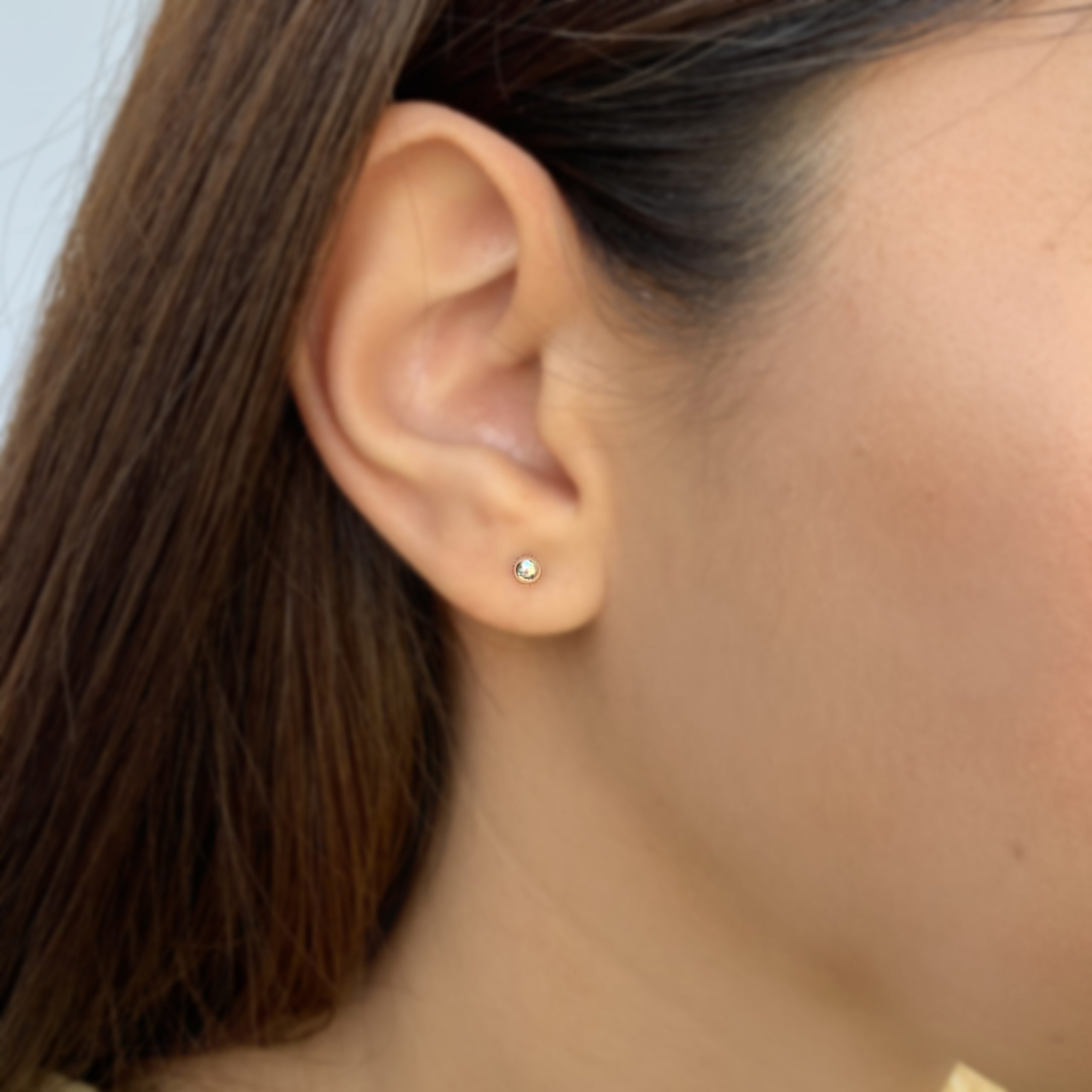 AROS ANDREA COGGIOLA JOYAS BOLITA MINI 3MM PLATA FINA 925 - 2