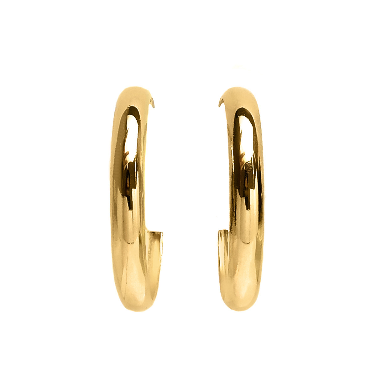 AROS ANDREA COGGIOLA JOYAS ARGOLLA BOTE 36MM ENCHAPADO ORO 18K - 1