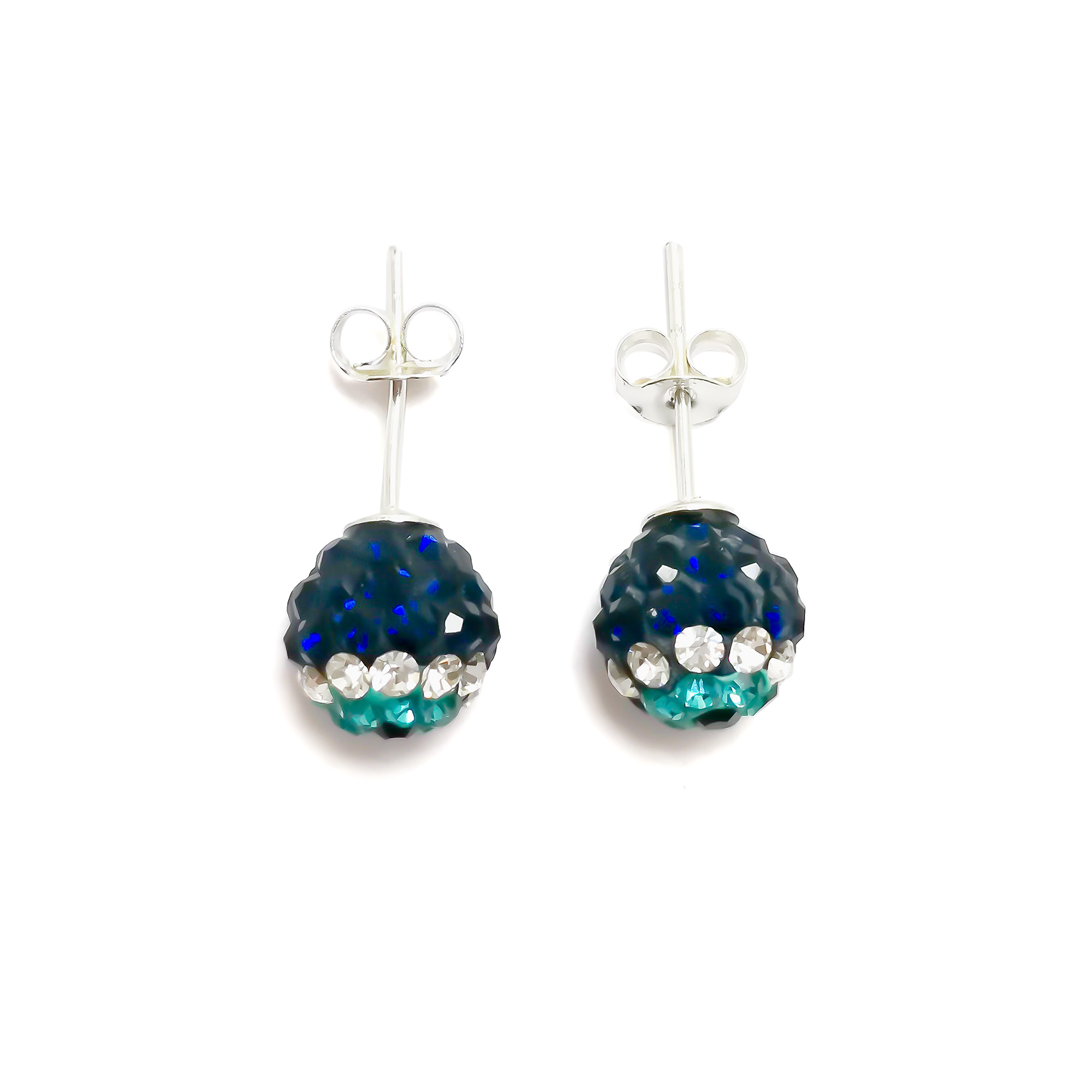 AROS ANDREA COGGIOLA JOYAS OJO TURCO BOLA 9MM PLATA FINA 925 - 3