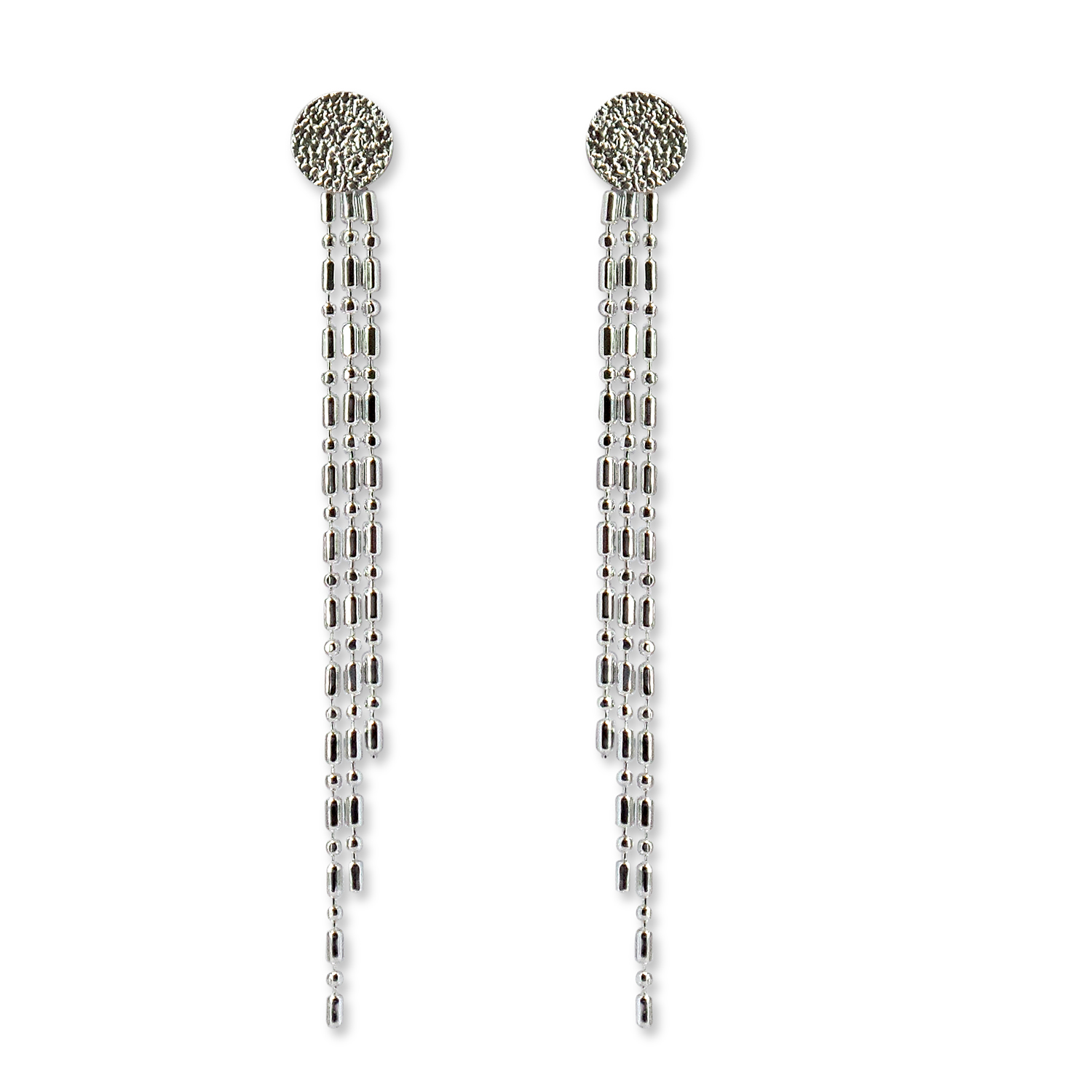 AROS ANDREA COGGIOLA JOYAS COLGANTES CADENA PUNTO COMA PLATA FINA 925 - 1