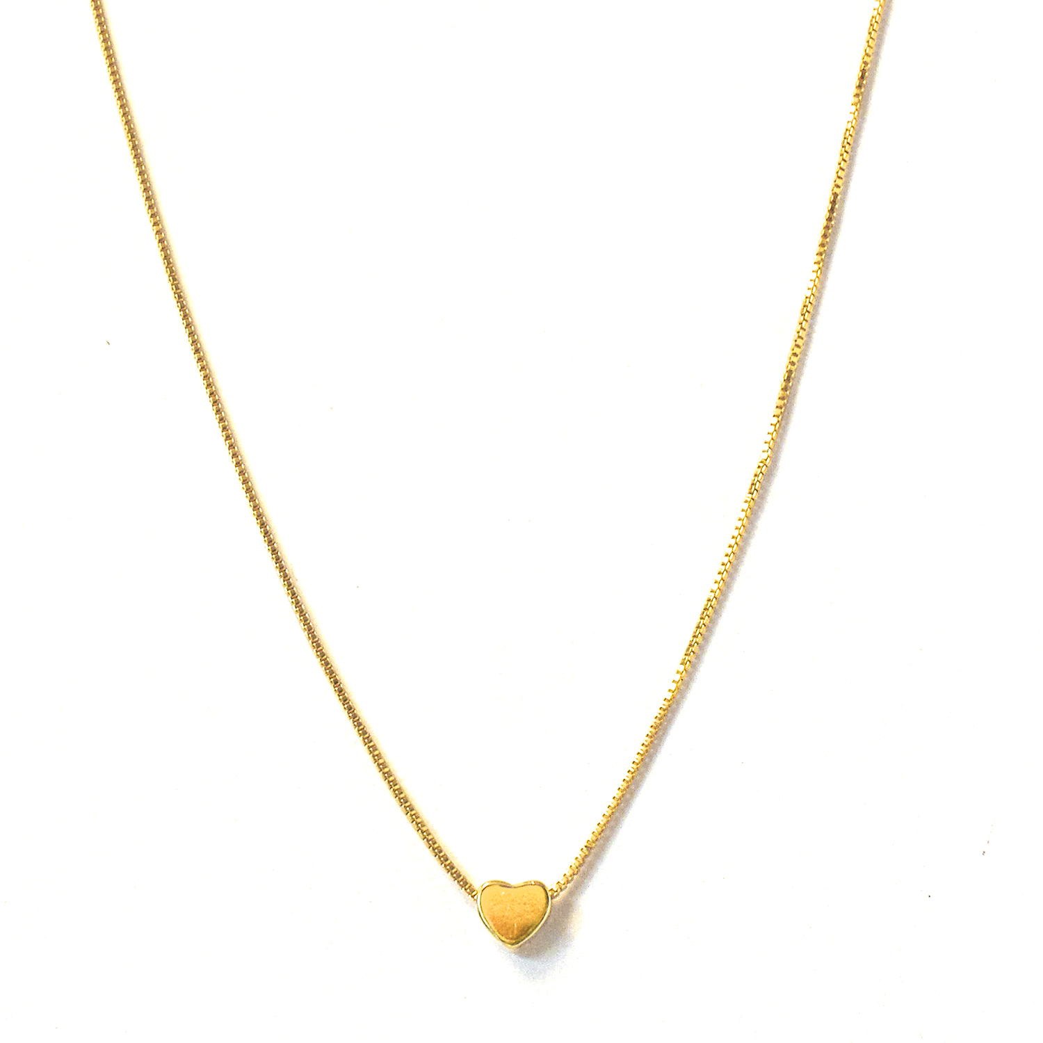 COLLAR ANDREA COGGIOLA JOYAS ENCHAPADO ORO 18K CORAZÓN - 1
