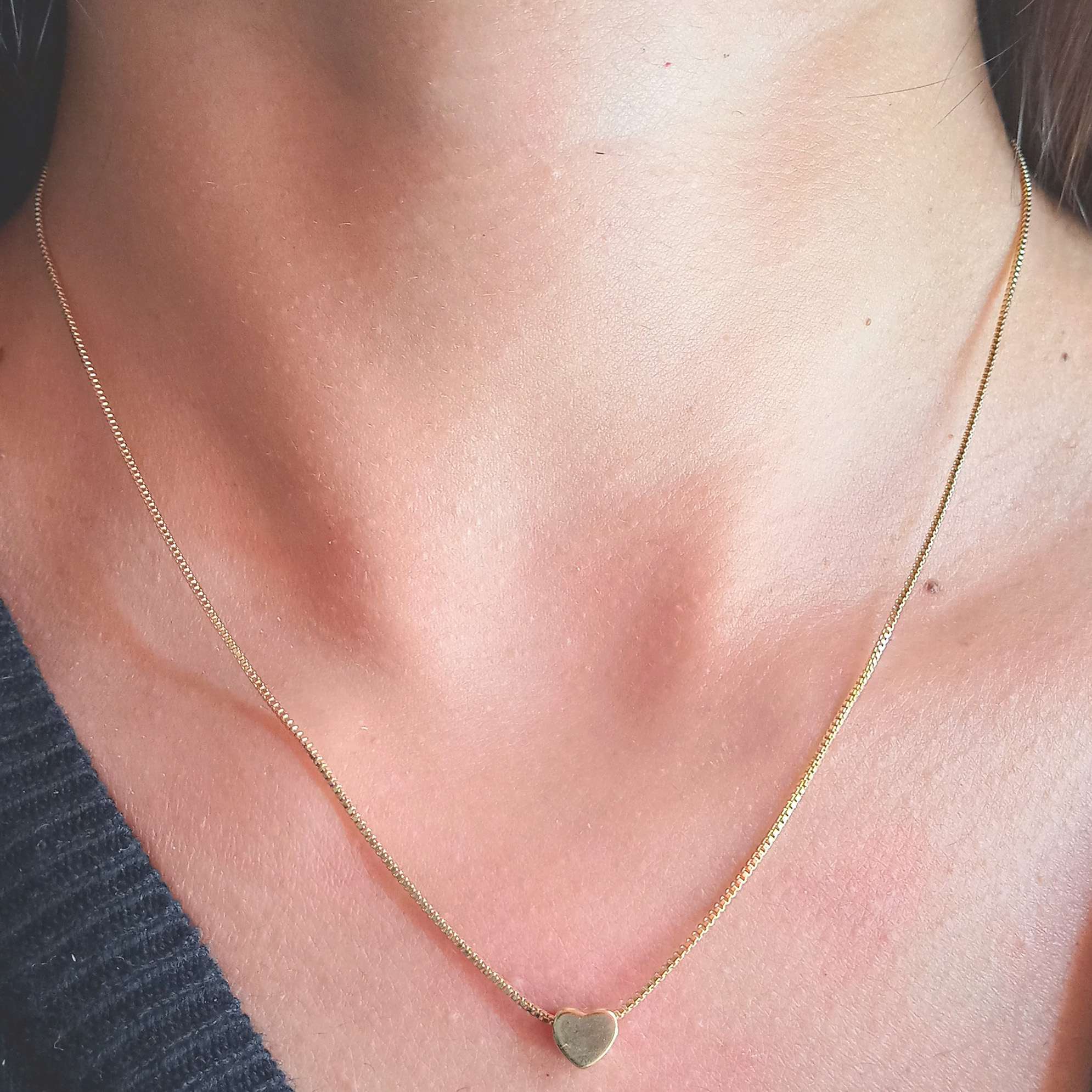 COLLAR ANDREA COGGIOLA JOYAS ENCHAPADO ORO 18K CORAZÓN - 2