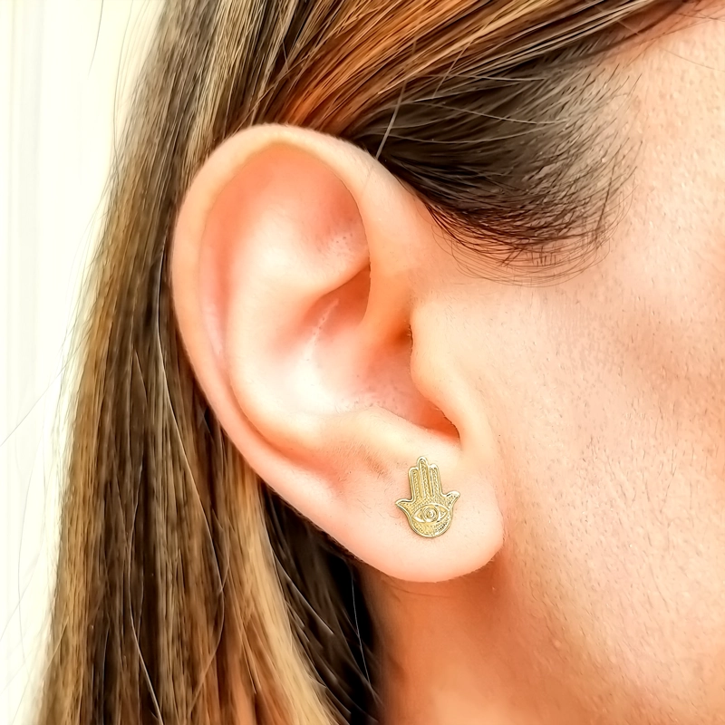 AROS ANDREA COGGIOLA JOYAS MANO FÁTIMA ENCHAPADO ORO 18K - 3