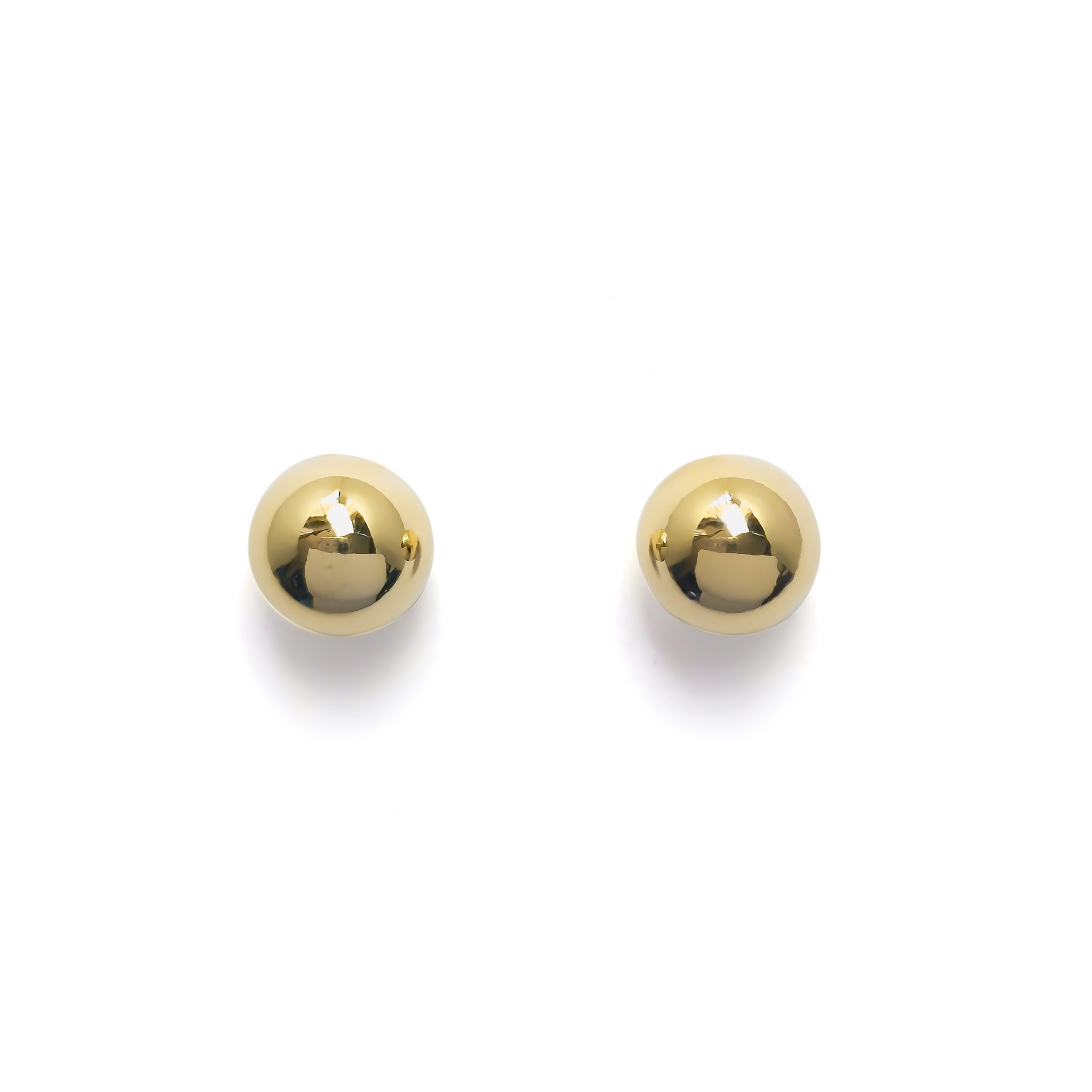 AROS ANDREA COGGIOLA JOYAS BOLA LISA 10MM ENCHAPADO ORO 18K - 1