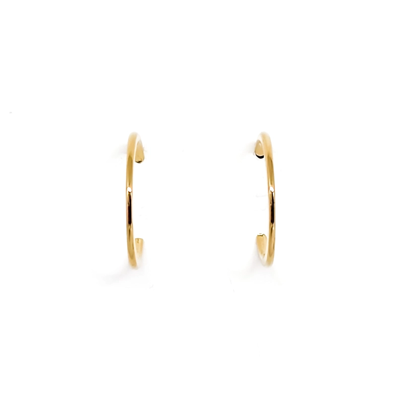 AROS ANDREA COGGIOLA JOYAS ARGOLLAS PLANAS 19MM ENCHAPADO ORO 18K - 2