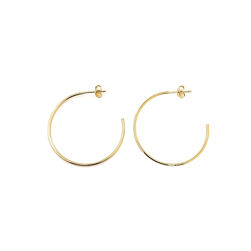 AROS ANDREA COGGIOLA JOYAS ARGOLLAS 35MM ENCHAPADO ORO 18K - 1