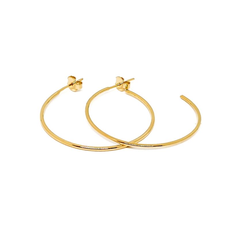AROS ANDREA COGGIOLA JOYAS ARGOLLAS 35MM ENCHAPADO ORO 18K - 2