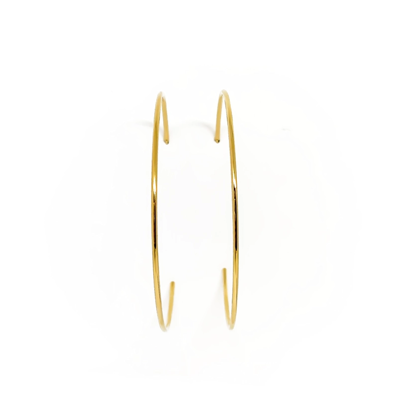 AROS ANDREA COGGIOLA JOYAS ARGOLLAS 65MM ENCHAPADO ORO 18K - 2