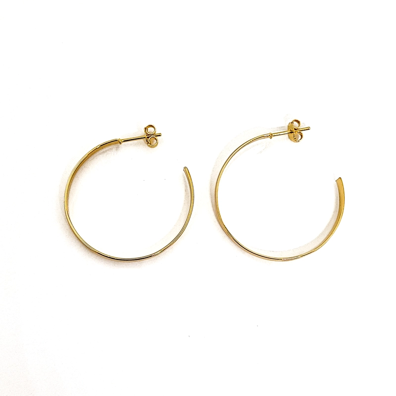 AROS ANDREA COGGIOLA JOYAS ARGOLLAS 30MM ENCHAPADO ORO 18K - 1