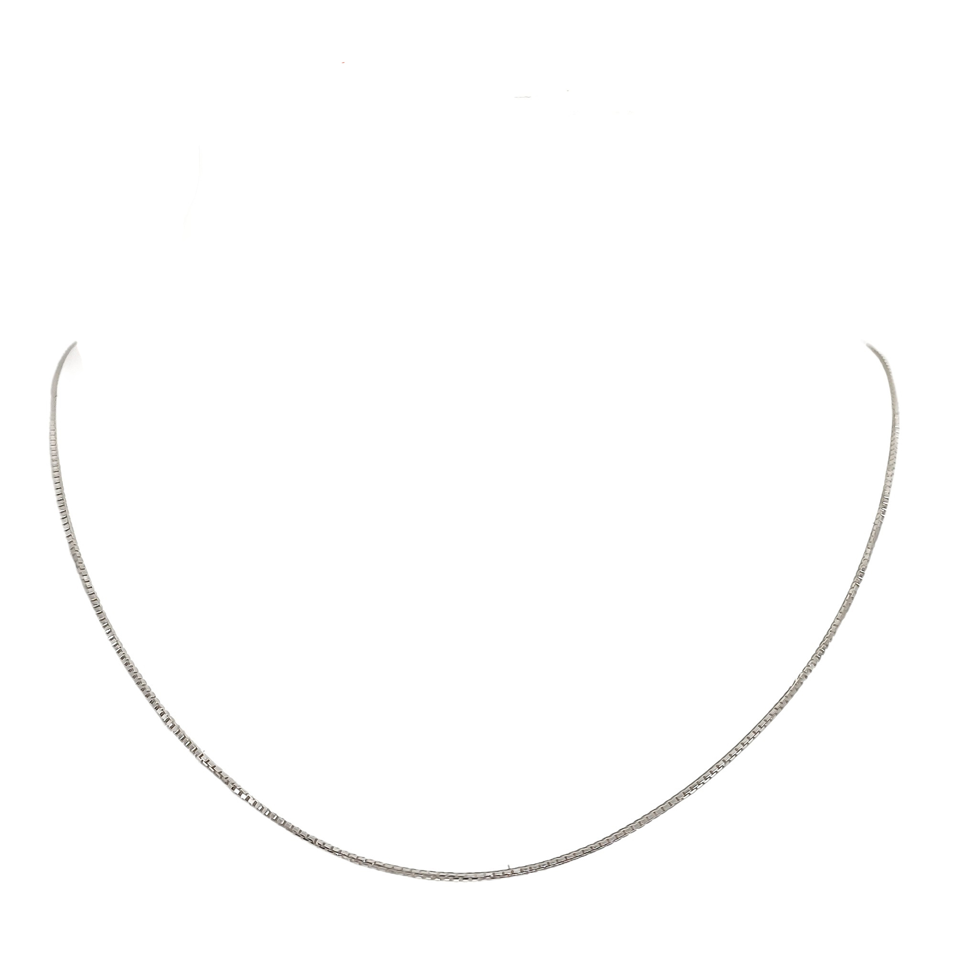 CADENA ANDREA COGGIOLA JOYAS PLATA FINA 925 BOX VENECIANA 45CM - 1